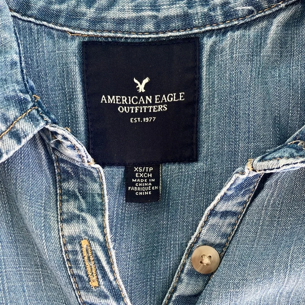 American Eagle Outfitters Blue Denim Dress - Picture 4 of 11